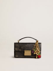 Gold-colored brass charm with Golden Goose signature