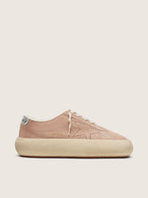 Women’s Space-Star in old rose suede with shearling lining