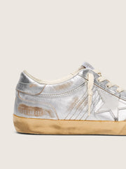 Women's Super-Star LAB in metallic nappa with silver TPU star