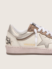Women's Ball Star LTD in nappa leather with metallic bio-based star and inserts