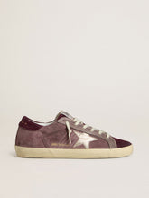 Women's Super-Star LTD in lilac suede with silver metallic leather star and suede heel tab