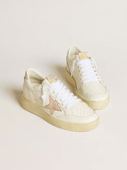 Women's Ball Star with pink nubuck star and heel tab