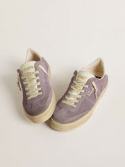 Women's Soul Star in lilac suede with white leather heel tab