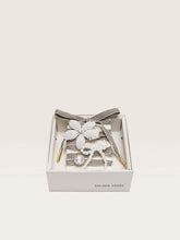 Skins black and beige striped laces with beaded and sparkling charms