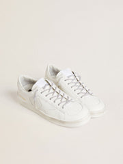 Silver laces with silver-colored Swarovski rhinestones