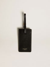 Black luggage tag