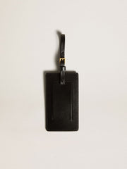 Black luggage tag