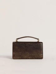 Small Venezia Bag in dark brown leather with gold buckle