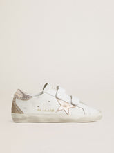 Women’s Old School LTD with rose gold metallic leather star and heel tab
