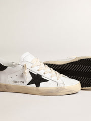 Sneaker black Swarovski crystals Super-Star LTD for women Golden Goose