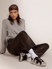 Women’s Super-Star sneakers in silver leather Golden Goose