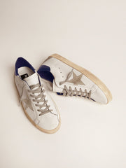 Women's blue and white Super-Star sneakers Golden Goose