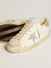 Women’s Super-Star in leather with Swarovski crystal star and heel tab