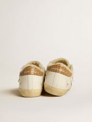 Super-Star with silver leather star and crocodile-print leather heel tab