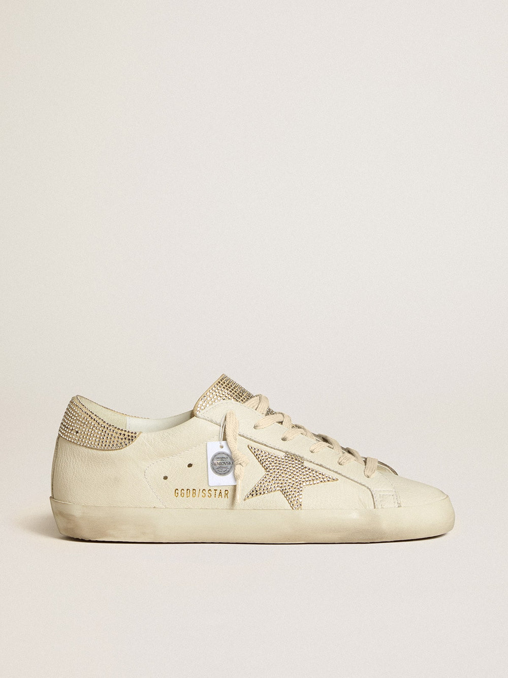 Women’s Super-Star in nappa leather with Swarovski crystal star and heel tab