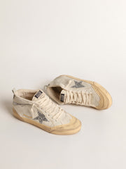 Mid Star with glitter star and metallic leather flash