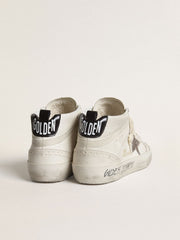 Women's Mid Star with silver glitter star and black laminated heel tab