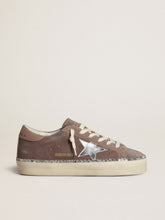 Women's Hi Star in suede with silver leather star and leather heel tab