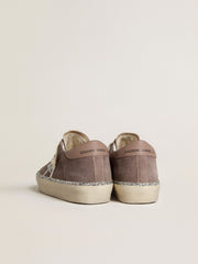 Women's Hi Star in suede with silver leather star and leather heel tab