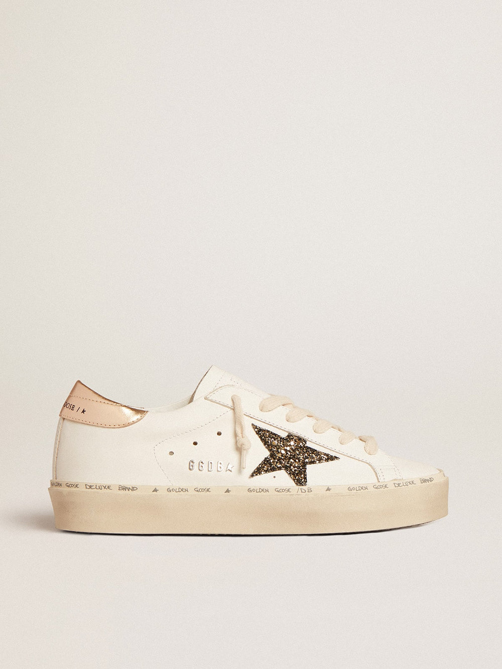 Hi Star with black and gold glitter star and gold heel tab