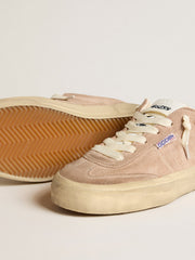Women's Soul Star in pink suede with milk-white leather heel tab