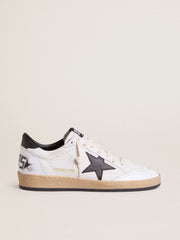 Women's Ball Star in nappa with black star and black heel tab