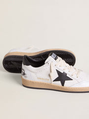 Women's Ball Star in nappa with black star and black heel tab