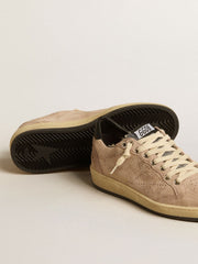 Women's Ball Star LTD in powder pink suede with Swarovski crystal tongue and shearling lining