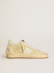Women's Ball Star in suede and shearling with white patent leather star