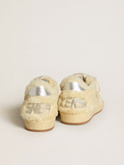 Women's Ball Star in suede and shearling with white patent leather star