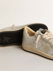 Women’s Ball Star with Swarovski crystals and gray suede star