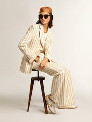 Ball Star Sabots in nappa leather with ice-gray suede star