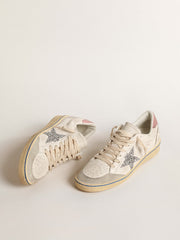 Ball Star with glitter star and pink suede heel tab