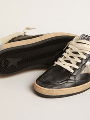 Ball Star Sabots in nappa with platinum star and shearling lining