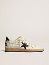 Ball Star with chicory-coffee glitter star and black leather heel tab