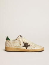 Women’s Ball Star with black leather star and green leather heel tab