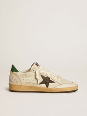 Women’s Ball Star with black leather star and green leather heel tab