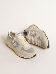 Women's Running Sole embellished with Swarovski crystals and ivory star