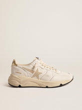 Women's Running Sole in nappa with suede star and gold heel tab