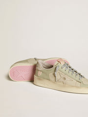 Stardan in nappa and leather with suede star and heel tab