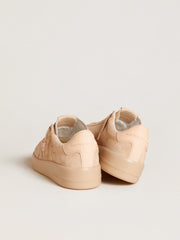 Purestar in suede with suede star and light pink leather heel tab