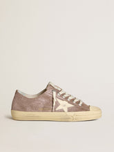 Women's V-Star in light brown metallic suede with cream leather star