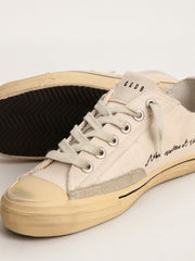 Women's V-Star with black suede star and embroidered lettering