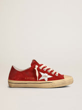 Women's V-Star in dark red suede with silver star