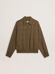 Women's wool bomber jacket