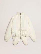 Women’s cream padded jacket