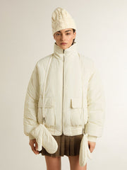 Women’s cream padded jacket