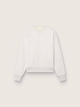 Star unisex sweatshirt in gray cotton with embroidery and crystals