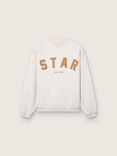 Star unisex sweatshirt in gray melange cotton with 'Star' embroidery
