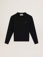 Black Athena Star Collection sweatshirt with tone-on-tone star on the front